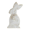 April & Olive Figurine Spring In Bloom Wooden Upright Bunny Silhouette w/ Twine 13.75x6.75x1.5