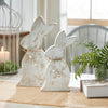 April & Olive Figurine Spring In Bloom Wooden Upright Bunny Silhouette w/ Twine 13.75x6.75x1.5