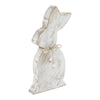 April & Olive Figurine Spring In Bloom Wooden Upright Bunny Silhouette w/ Twine 13.75x6.75x1.5