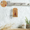April & Olive Ornament Spring In Bloom Bunny In Vest MDF Tag Ornament w/ Twine 7x3.75x0.5