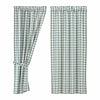Annie Buffalo Green Check Short Panel Set of 2 63x36 - The Village Country Store 