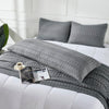 April & Olive Pillow Cover VHC Brands Waffle Weave Dark Gray Body Pillow Cover - 20x54 Inch Decorative Throw Pillow Sham for Farmhouse, Boho Bedroom Decor