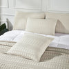 April & Olive Pillow Cover VHC Brands Waffle Weave Natural Pillow Covers 24x24 (Set of 2) - Farmhouse Boho Decorative Throw Pillow Shams for Bedroom & Living Room Decor