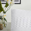 April & Olive Pillow Cover VHC Brands Waffle Weave White Pillow Cover Set (2-Pack) - 24x24 Farmhouse Boho Decorative Throw Pillow Shams for Bedroom & Living Room Decor