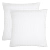 April & Olive Pillow Cover VHC Brands Waffle Weave White Pillow Cover Set (2-Pack) - 24x24 Farmhouse Boho Decorative Throw Pillow Shams for Bedroom & Living Room Decor