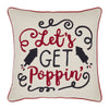 April & Olive Pillow Let's Get Poppin Pillow 18x18