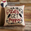 April & Olive Pillow Let's Get Poppin Pillow 18x18