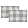 April & Olive Placemat Annie Buffalo Check Grey Placemat Set of 2 13x19