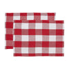 Annie Red Check Placemat Set of 2 13x19 - The Village Country Store 