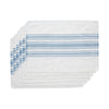 Antique White Stripe Blue Indoor/Outdoor Placemat Set of 6 13x19 - The Village Country Store