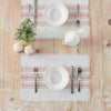 Antique White Stripe Coral Indoor/Outdoor Placemat Set of 6 13x19 - The Village Country Store