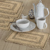 April & Olive Placemat Cobblestone Jute Rect Placemat Set of 6 10x15