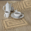 April & Olive Placemat Cobblestone Jute Rect Placemat Set of 6 12x18