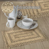 April & Olive Placemat Cobblestone Jute Rect Placemat Set of 6 12x18