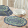 April & Olive Placemat Jolie Jute Oval Placemat Set of 6 10x15