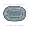 April & Olive Placemat Jolie Jute Oval Placemat Set of 6 10x15
