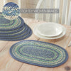 April & Olive Placemat Jolie Jute Oval Placemat Set of 6 10x15