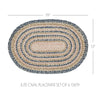 April & Olive Placemat Kaila Jute Oval Placemat Set of 6 13x19
