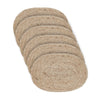 April & Olive Placemat Natural Jute Placemat Set of 6 10x15