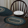 April & Olive Placemat Pine Grove Jute Oval Placemat Set of 6 12x18