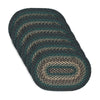 April & Olive Placemat Pine Grove Jute Oval Placemat Set of 6 12x18
