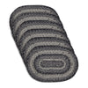 April & Olive Placemat Sawyer Mill Black White Jute Oval Placemat Set of 6 13x19