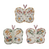 April & Olive Pot Holder Rosehill Cottage Quilted Butterfly Shaped Cotton Pot Holder Set of 3 - 8x10 Dusty Rose & Natural