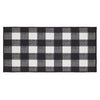April & Olive Rug Annie Buffalo Check Black Indoor/Outdoor Rug Rect 17x36