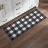 April & Olive Rug Annie Buffalo Check Black Indoor/Outdoor Rug Rect 17x48