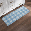April & Olive Rug Annie Buffalo Check Blue Indoor/Outdoor Rug Rect 17x48