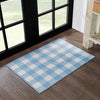 April & Olive Rug Annie Buffalo Check Blue Indoor/Outdoor Rug Rect 24x36