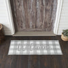 April & Olive Rug Annie Buffalo Check Grey Welcome Indoor/Outdoor Rug Rect 17x48