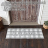 April & Olive Rug Annie Buffalo Check Grey Welcome Indoor/Outdoor Rug Rect 17x48