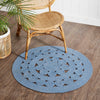 Celeste Blended Blue Indoor/Outdoor Rug 3ft Round - The Village Country Store