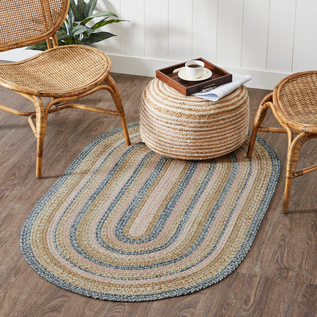 Kaila Jute Rug Oval w/ Pad 36x60 - The Village Country Store