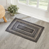 Sawyer Mill Black White Jute Rug Rect w/ Pad 20x30 - The Village Country Store 