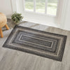 Sawyer Mill Black White Jute Rug Rect w/ Pad 27x48 - The Village Country Store 