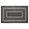 Sawyer Mill Black White Jute Rug Rect w/ Pad 60x96 - The Village Country Store