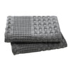 April & Olive Sham VHC Brands Waffle Weave Dark Gray King Shams (20x36, Set of 2) - Farmhouse Boho Decorative Pillow Covers for Bedroom Decor