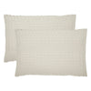 April & Olive Sham VHC Brands Waffle Weave Natural Queen Shams (Set of 2), 20x30 - Farmhouse & Boho Decorative Pillow Covers for Bedroom Decor