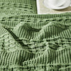 April & Olive Sham VHC Brands Waffle Weave Olive Green King Size Sham Set, 20x36 - Boho Farmhouse Decorative Pillow Covers (2-Pack)