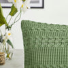 April & Olive Sham VHC Brands Waffle Weave Olive Green Standard Shams (Set of 2) 20x26 - Farmhouse & Boho Decorative Pillow Covers for Bedroom Decor