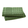 April & Olive Sham VHC Brands Waffle Weave Olive Green Standard Shams (Set of 2) 20x26 - Farmhouse & Boho Decorative Pillow Covers for Bedroom Decor