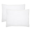 April & Olive Sham VHC Brands Waffle Weave White Standard Sham Set, 20x26 - Farmhouse Boho Decorative Pillow Covers (2-Pack)