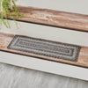 Sawyer Mill Black White Jute Stair Tread Rect Latex 8.5x27 - The Village Country Store