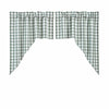 Annie Buffalo Green Check Swag Set of 2 36x36x16 - The Village Country Store 