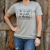 April & Olive T-Shirt She Thought She Could T-Shirt, Grey Melange, Small