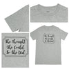 April & Olive T-Shirt She Thought She Could T-Shirt, Grey Melange, Small