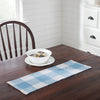 April & Olive Table Runner Annie Buffalo Check Blue Runner 8x24