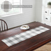 April & Olive Table Runner Annie Buffalo Check Grey Runner 12x48